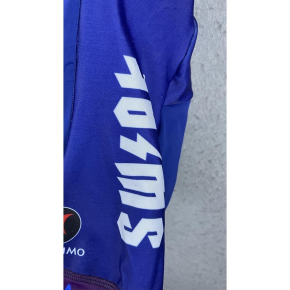 Pactimo Cycling Skinsuit Womens Small Blue SWAT Graphic Long Sleeve One Piece - Picture 4 of 11